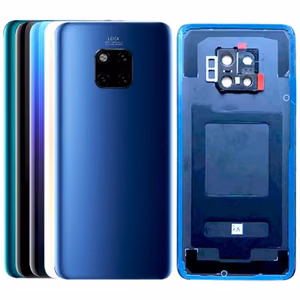 Задняя крышка для Huawei Mate 20 Pro тёмно-синяя (со стеклом камеры) HQ