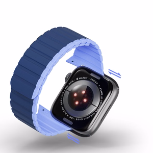 Magnetinis laikrodžio dirželis Apple Watch SE, 9, 8, 7, 6, 5, 4, 3, 2, 1 (41, 40, 38 mm) Dux Ducis laikrodžio dirželis (LD versija) - mėlynas