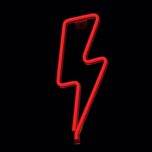 Neon LED Light BOLT raudonas Bat + USB FLNE06 Forever Light