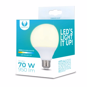 Forever Light LED lemputė E27 G95 10W 230V 3000K 950lm