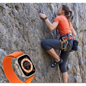 Tech-Protect Nylon Pro ремешок для Apple Watch 4 / 5 / 6 / 7 / 8 / 9 / SE / Ultra 1 / 2 (42/44/45/49 mm) - титаново-оливковый