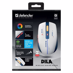 DEFENDER DILA MM-282 RF BELAIDĖ PELĖ 1800 dpi 6P