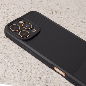 Paprastas "Carbon" dėklas "iPhone 17" 6,3", juodas