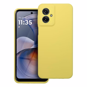 Silikoninis dėklas 2mm MOTOROLA G55 5G citrininė