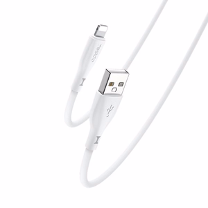 Yesido CA119 Silikoninis Laidas USB į Lightning 1m 12W 2.4A Baltas