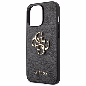 Guess 4G Big Metal Logo чехол для iPhone 14 Pro - серый