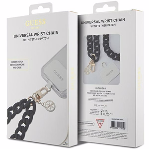 Ремешок на руку GUESS GUOUCBMC4MK (Large Chain Acrylic 4G Charms) чёрный