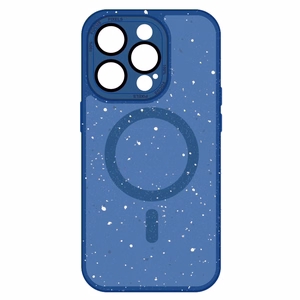 Tel Protect magnetinis Splash matinės tekstūros dėklas Iphone 15, tamsiai mėlynas