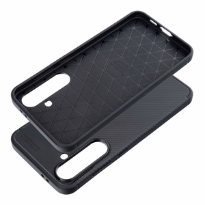 Dėklas telefonui CARBON PREMIUM SAMSUNG S24 FE juodas