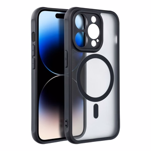 FULL MATTE MAG COVER dėklas telefonui, suderinamas su MagSafe, skirtas SAMSUNG S24 FE juodas