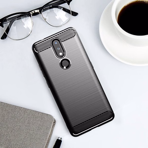 Anglies dėklas lankstus dangtelis TPU dėklas telefonui Nokia 2.4 juodas