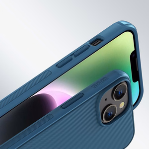 Dėklas Nillkin Super Frosted Shield Pro Magnetic Apple iPhone 14 Plus mėlynas