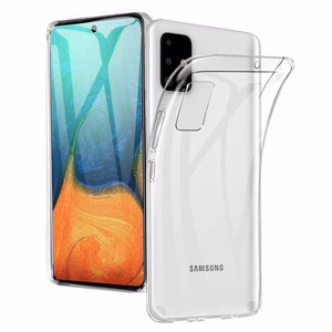 Чехол для Samsung A71, задняя накладка Ultra Slim 0,5 мм, прозрачная