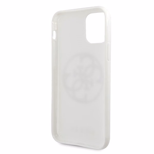 Чехол Guess GUHCN65TPUWHGLG Glitter 4G Circle Logo для iPhone 11 Pro Max, белый