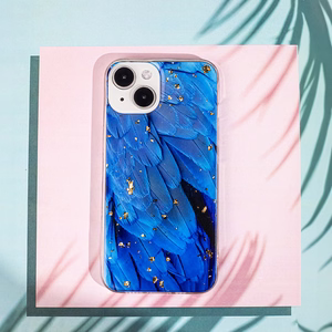 Gold Glam dėklas telefonui Samsung Galaxy A25 5G (global) mėlynas