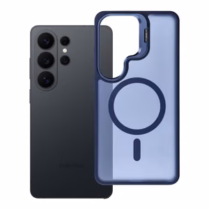 Чехол для Samsung S26 ULTRA Forcell F-Protect Shadow Stand Premium совместимый с MagSafe темно-синий