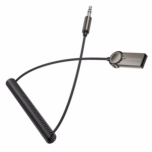 Borofone Audio Bluetooth imtuvas AUX BC56 ramiai pilkas