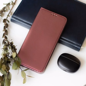 Telefono dėklas Smart Magnetic Xiaomi Redmi 13 4G / Redmi 13 5G / Poco M6 4G raudonas