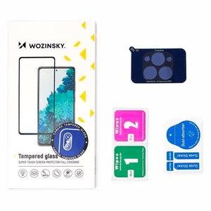 Wozinsky Full Camera Glass 9H grūdintas kameros stiklas iPhone 15 Pro - juodas