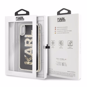 Karl Lagerfeld Karl Logo Glitter чехол для iPhone X/Xs - Чёрный