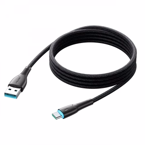 Joyroom Starry Series SA32-AC3 3A USB-A / USB-C kabelis 1 m - juodas