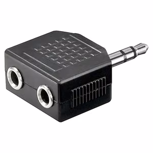 Goobay 11104 – 3.5 mm AUX headphone splitter, 1-to-2