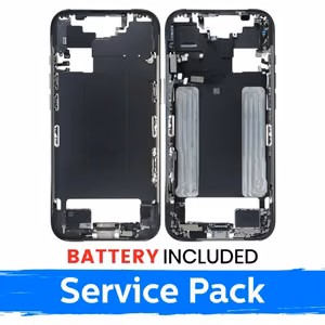 Apple iPhone Air vidurinio rėmo korpusas + baterija / Kosmoso juoda / (Aptarnavimo pakuotė)
