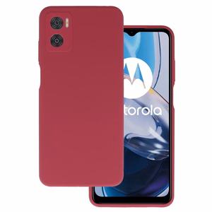 Силиконовый Lite чехол для Motorola Moto E22/E22i бордовый