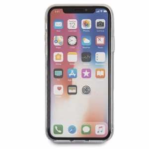 Guess Flower Desire Red Rose iPhone X Case - Transparent