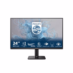 Philips 1000 series 24E2N1100LB/00 kompiuterio monitorius 60,5 cm (23.8") 1920 x 1080 pikseliai „Full HD“ LCD Juoda