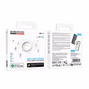 Borofone трекер BC110 Find dual (Dual Apple & Android) белый