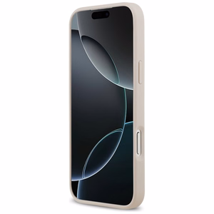 Guess 4G Nauble Card Triangle dėklas iPhone 17 Pro Max - rožinis