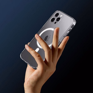 Dėklas Clear Mag Cover (MagSafe) skirtas Samsung S916 S23 Plus skaidrus