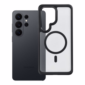 Чехол для Samsung S26 ULTRA Forcell F-Protect Smoke Hybrid Premium совместимый с MagSafe черный