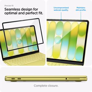 Защитное стекло для экрана Spigen Glas.tR Slim FC для MacBook Neo 13" 2026, чёрное