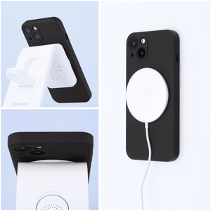 Чехол для iPhone 15 Pro Max силиконовый Mag Cover совместимый с MagSafe чёрный