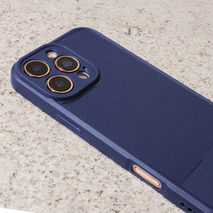 Simple Carbon dėklas telefonui iPhone 17 Pro Max 6,9" mėlynas