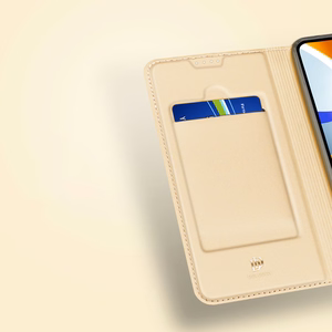 Dux Ducis Skin Pro dėklas telefonui Oppo Reno 8 su atverčiamu dangteliu, kortelių pinigine ir stovu, juodas