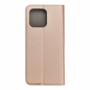 Išmanusis dėklas knygos tipo MOTOROLA E15 auksinis