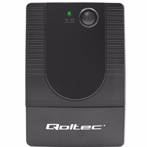 Qoltec 53774 nepertraukiamo maitinimo šaltinis (UPS) Line-Interactive 1 kVA 600 W 1 AC lizdas