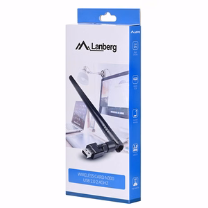 Lanberg NC-0300-WIE tinklo plokštė Ethernet / WLAN 2400 Mbit/s
