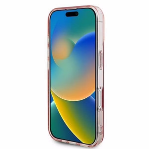 Guess IML Rhinestones Magnetinis dėklas telefonui iPhone 16 - rožinis