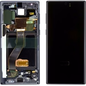 LCD экран Samsung N970F Note 10 с тачскрином и рамкой чёрный Оригинал (б/у Grade C)