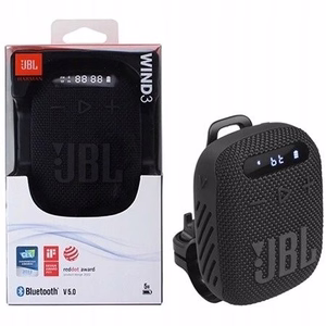 Belaidė kolonėlė JBL Wind 3 su vairo laikikliu juoda
