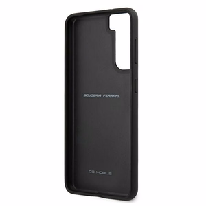Dėklas telefonui Ferrari FEOSIHCS21MRE S21+ G996 raudonas/raudonas kietasis dėklas Off Track odinė nailoninė juostelė