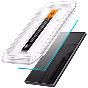 Spigen Glas.tR EZ Fit grūdinto stiklo apsauga Samsung Galaxy S24 Ultra (2 vnt.)