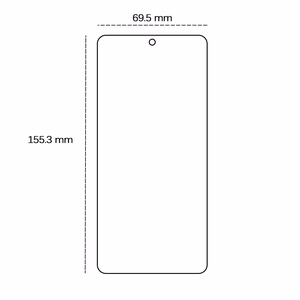 Grūdintas 2,5D stiklas, skirtas Motorola Moto G34 5G