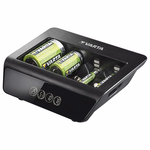 VARTA LCD UNIVERSALUS ĮKROVIKLIS + 57688 9V, R14, R20 (be baterijų)