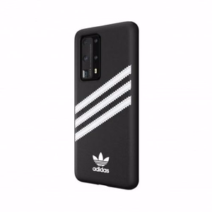 Чехол Adidas OR Moulded PU для Huawei P40 - чёрный с белым