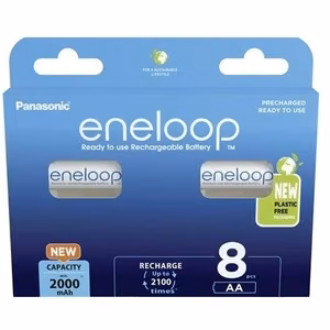 Įkraunamos baterijos PANASONIC ENELOOP AA 2000 mAh 8 vnt. (BK-3MCDE/8HH)